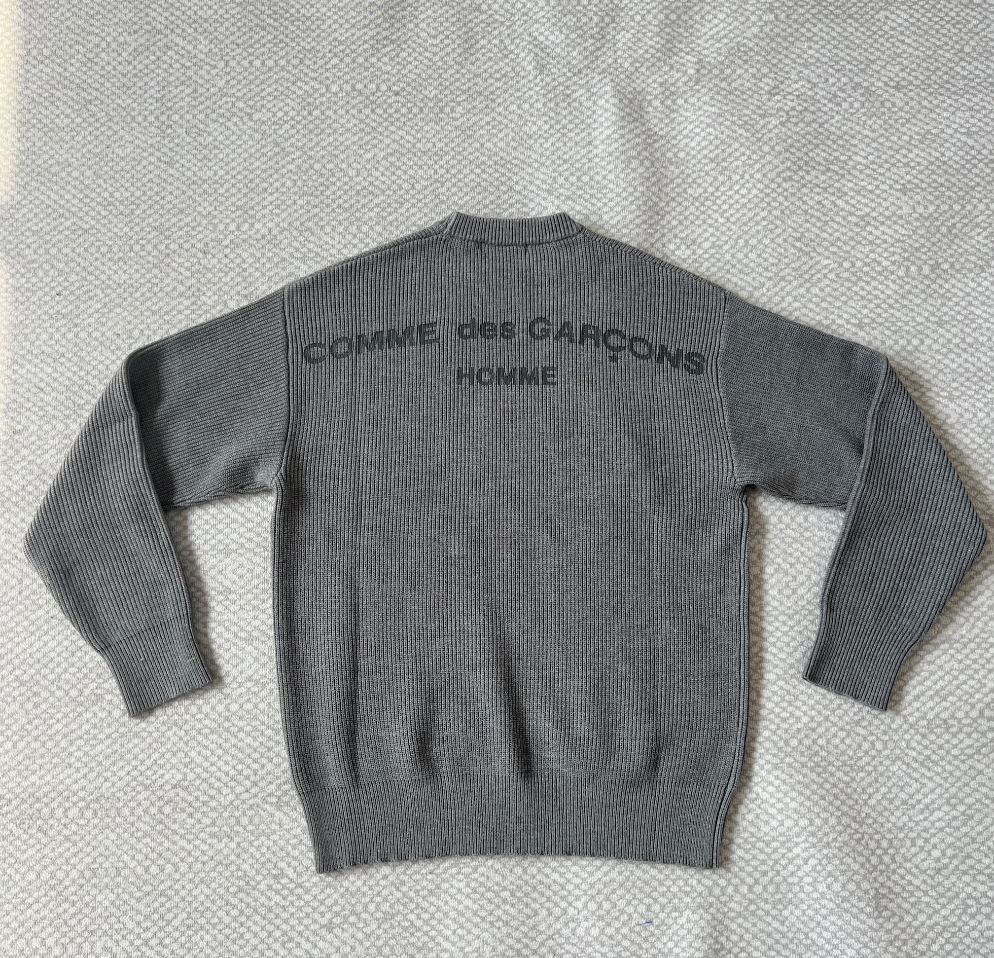 CDG GREY SWEATER COMME DES GARCONS